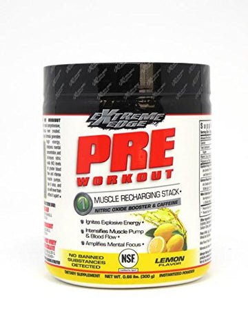 Extreme Edge Pre Workout Lemon Flavor-0.66 Lbs