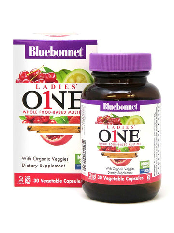 Bluebonnet Ladies One Whole Food-Based Multiple-30 Vegetable Capsules