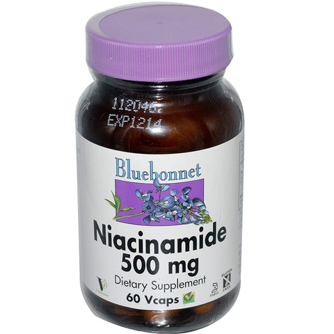 Bluebonnet Niacinamide 500 Mg Dietary Supplement-60 Vegetable Capsules