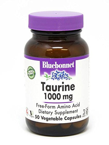 Bluebonnet Taurine 1000 Mg Amino Acid-50 Vcaps