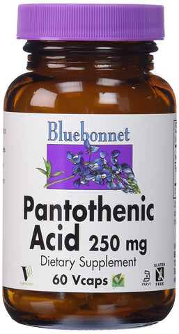 Bluebonnet Pantothenic Acid 250 Mg-60 Vcaps