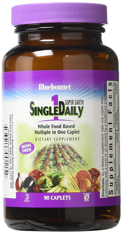 Bluebonnet Single Daily Multivitamin Iron Free-90 Caplets