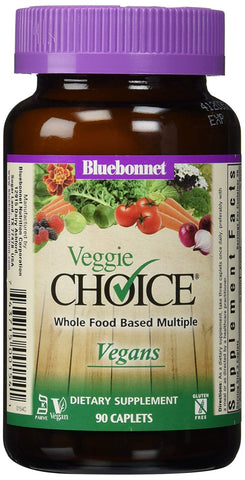 Bluebonnet Veggie Choice Multivitamin Vegans-90 Caplets