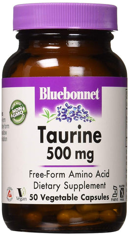 Bluebonnet Taurine 500 Mg Amino Acid-50 Vcaps