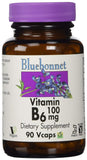 Bluebonnet Vitamin B6 100 Mg Dietary Supplement-90 Vegetable Capsules