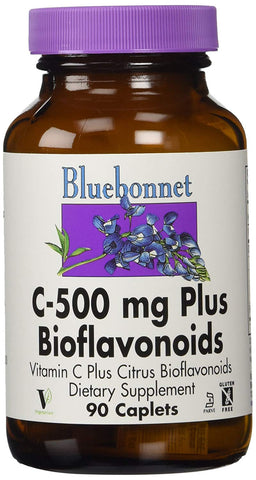 Bluebonnet C-500 Mg Plus Bioflavonoids-90 Caplets