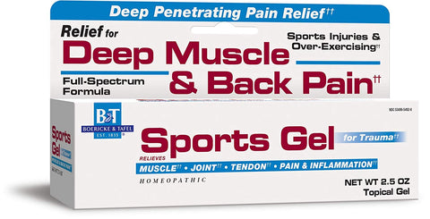 Boericke & Tafel Sports Gel For Trauma Relief For Deep Muscle & Back Pain-2.5 0z