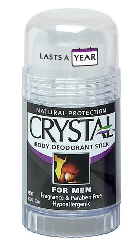 Crystal Body Deodorant Stick For Men-4.25 Oz