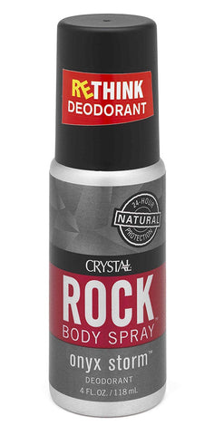 Crystal Rock Body Spray Onyx Storm-4 Oz