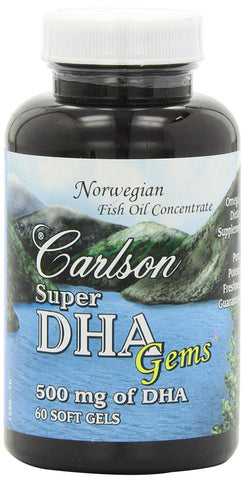 Carlson Super DHA 500 Mg-60 Softgels