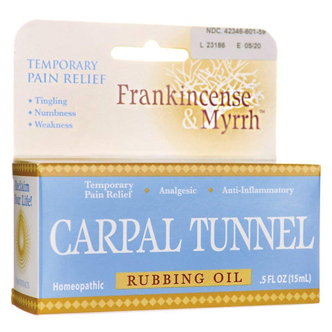 Frankincense & Myrrh Carpal Tunnel Rubbing Oil-0.5 Oz