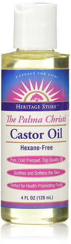Heritage Store The Palma Christi Castor Oil-4 Oz