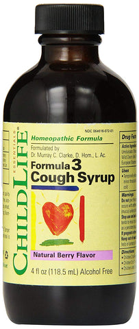 Child Life Cough Syrup With Umcka, Elderberry & Wild Cherry Bark Berry Flavor-4 Oz