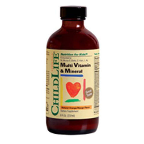 Child Life Multi Vitamin & Mineral Natural Orange/Mango Flavor-8 Oz