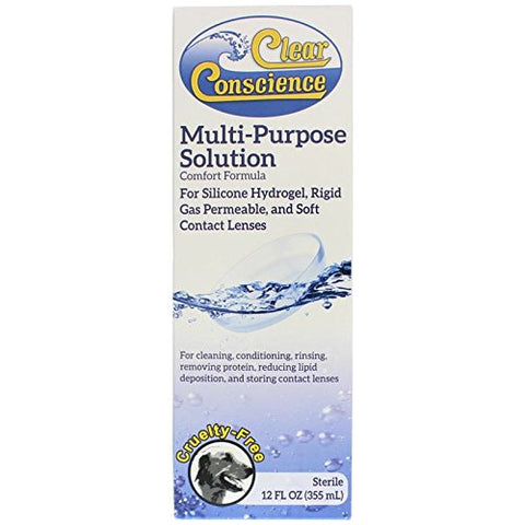 Clear Conscience Multi-Purpose Solution Comfort Formula-12 Oz