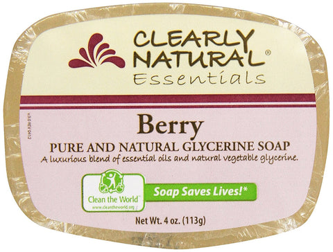Clearly Natural Essentials Berry Glycerin Soap-4 Oz