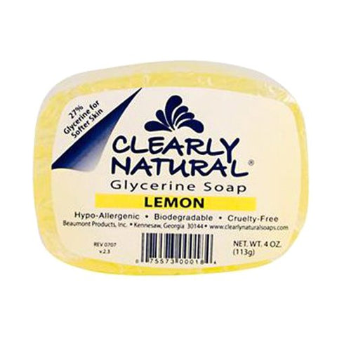 Clearly Natural Essentials Lemon Glycerin Soap-4 Oz