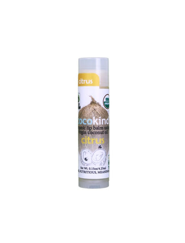 Cocokind Organic Lip Balm Using Virgin Coconut Oil Citrus-0.15 Oz