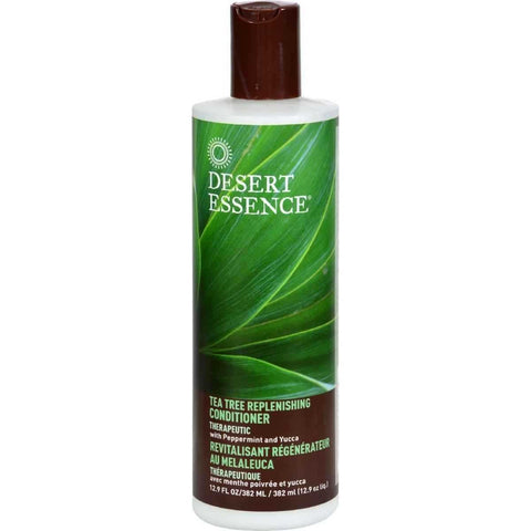 Desert Essence Tea Tree Replenishing Conditioner With Peppermint & Yucca-12.9 Oz