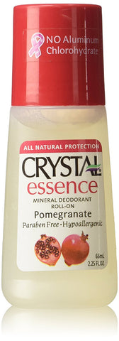 Crystal Essence Mineral Deodorant Roll On Pomegranate-2.25 Oz