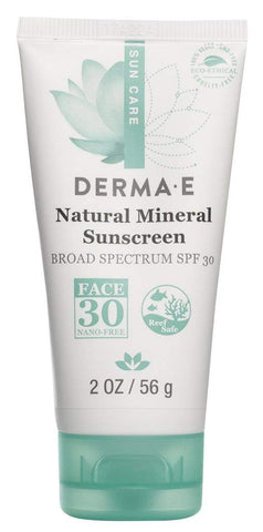 Derma E Antioxidant Natural Sunscreen SPF 30 Oil Free Face-2 Oz