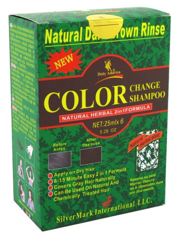Deity America Color Change Shampoo Natural Dark Brown Rinse-5.28 Oz