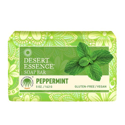 Desert Essence Peppermint Soap Bar-5 Oz