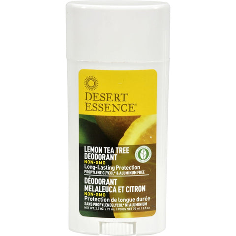 Desert Essence Lemon Tea Tree Deodorant-2.5 Oz