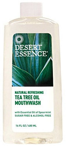Desert Essence Tea Tree Oil Mouthwash Spearmint-16 Oz