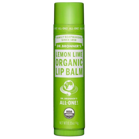 Dr.Bronner's Organic Lip Balm Lemon Lime-0.15 Oz