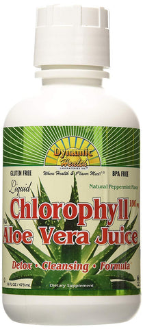 Dynamic Health Liquid Chlorophyll With Aloe Vera Juice 100 Mg-16 Oz