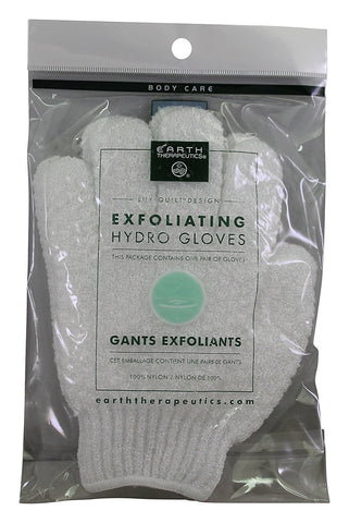 Earth Therapeutics Exfoliating Hydro Gloves100% Nylon-1 Pair