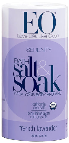 EO Organic Bath Salt & Soak French Lavender-22 Oz