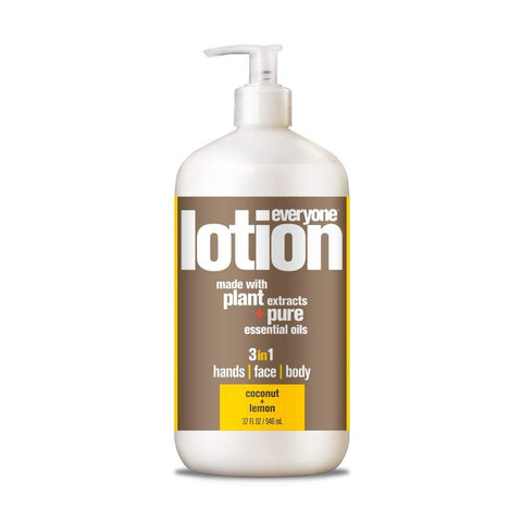 Everyone Lotion For Every Body 3 in 1 Hands, Face & Body Coconut & Lemon-32 Oz