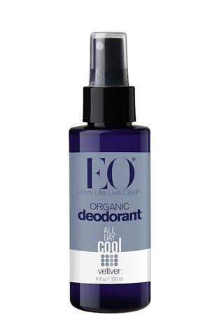 EO Organic Deodorant All Day Cool Vetiver-4 Oz