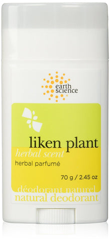 Earth Science Liken Plant Herbal Scent Deodorant-2.45 Oz