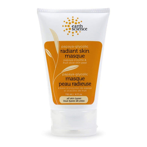 Earth Science Radiant Skin Masque Papaya Glycolic-4 Oz