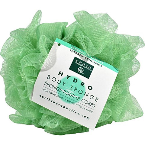 Earth Therapeutics Hydro Body Sponge With Hand Strap Light Green Color