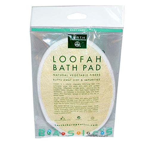 Earth Therapeutics Loofah Bath Pad Natural Vegetable Fibers