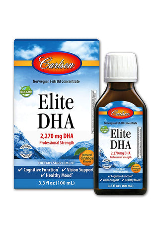 Carlson Elite DHA 2270 Mg Orange Flavor-3.3 Oz