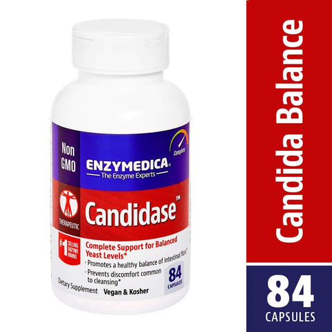 Enzymedica Candidase Complete Support For Balanced Yeast Levels-84 Capsules