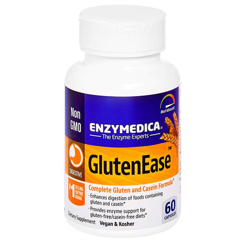 Enzymedica Gluten Ease Complete Gluten & Casein Formula-60 Capsules