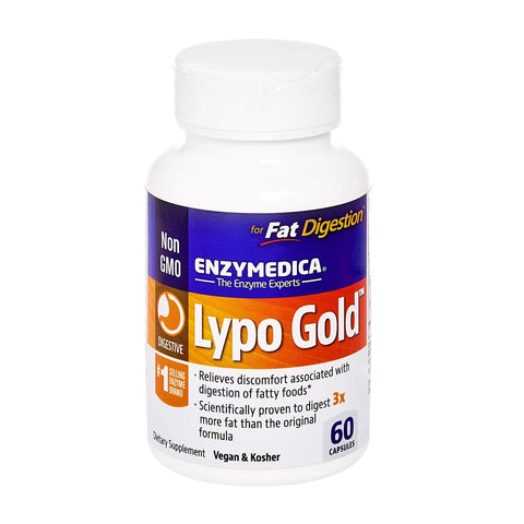 Enzymedica Lypo Gold For Fat Digestion-60 Capsules
