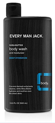 Every Man Jack Shea Butter Body Wash And Daily Moisturizer Deep Hydration-16.9 Oz