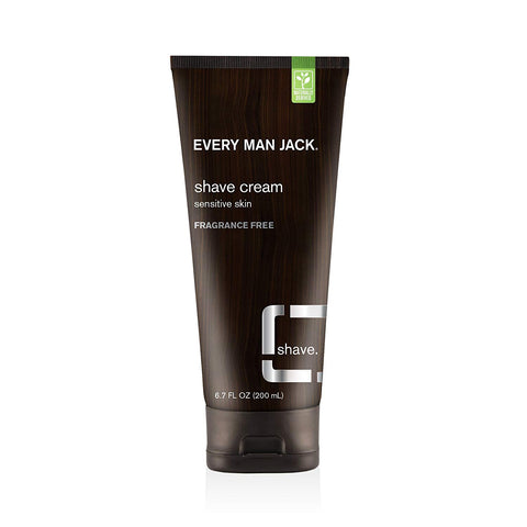 Every Man Jack Shave Cream Fragrance Free-6.7 Oz