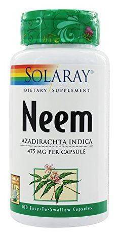 Solaray Neem 475 mg - 100 Capsules