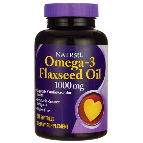 Natrol Flaxseed Oil For Heart Health 1000 Mg-90 Softgels