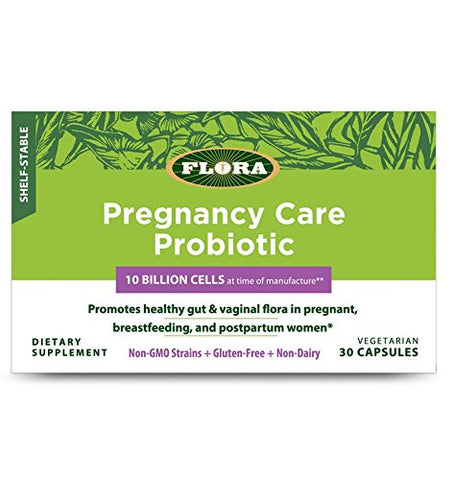 Flora Pregnancy Care Probiotic 10 Billion Cells-30 Vegetarian Capsules