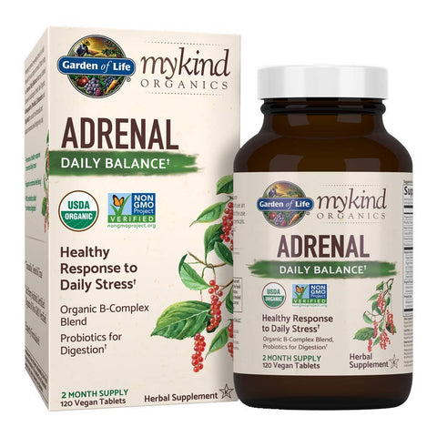 Garden Of Life My Kind Organics Adrenal Daily Balance-120 Vegan Tablets