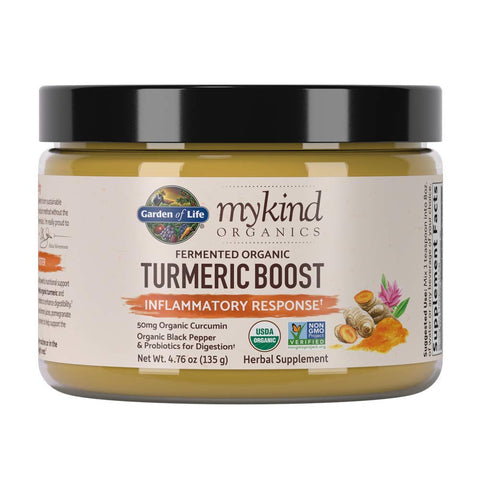 Garden Of Life My Kind Organics Fermented OrganicTurmeric Boost Inflammatory Response Powder-4.76 Oz